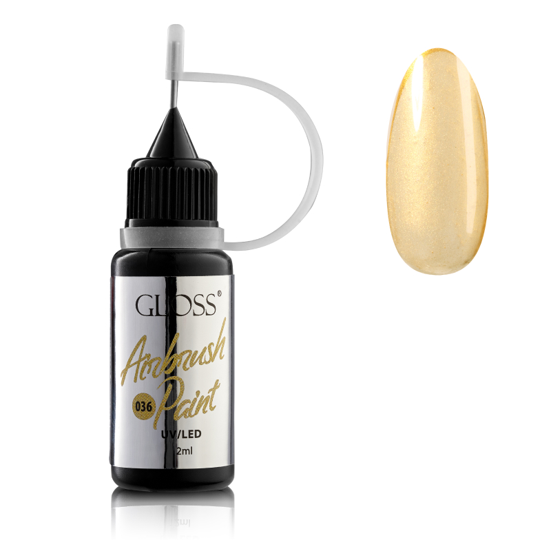 GLOSS Airbrush Paint 036 (golden), 12 ml